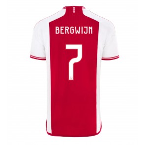 Ajax Steven Bergwijn #7 Domácí Dres 2023-24 Krátký Rukáv